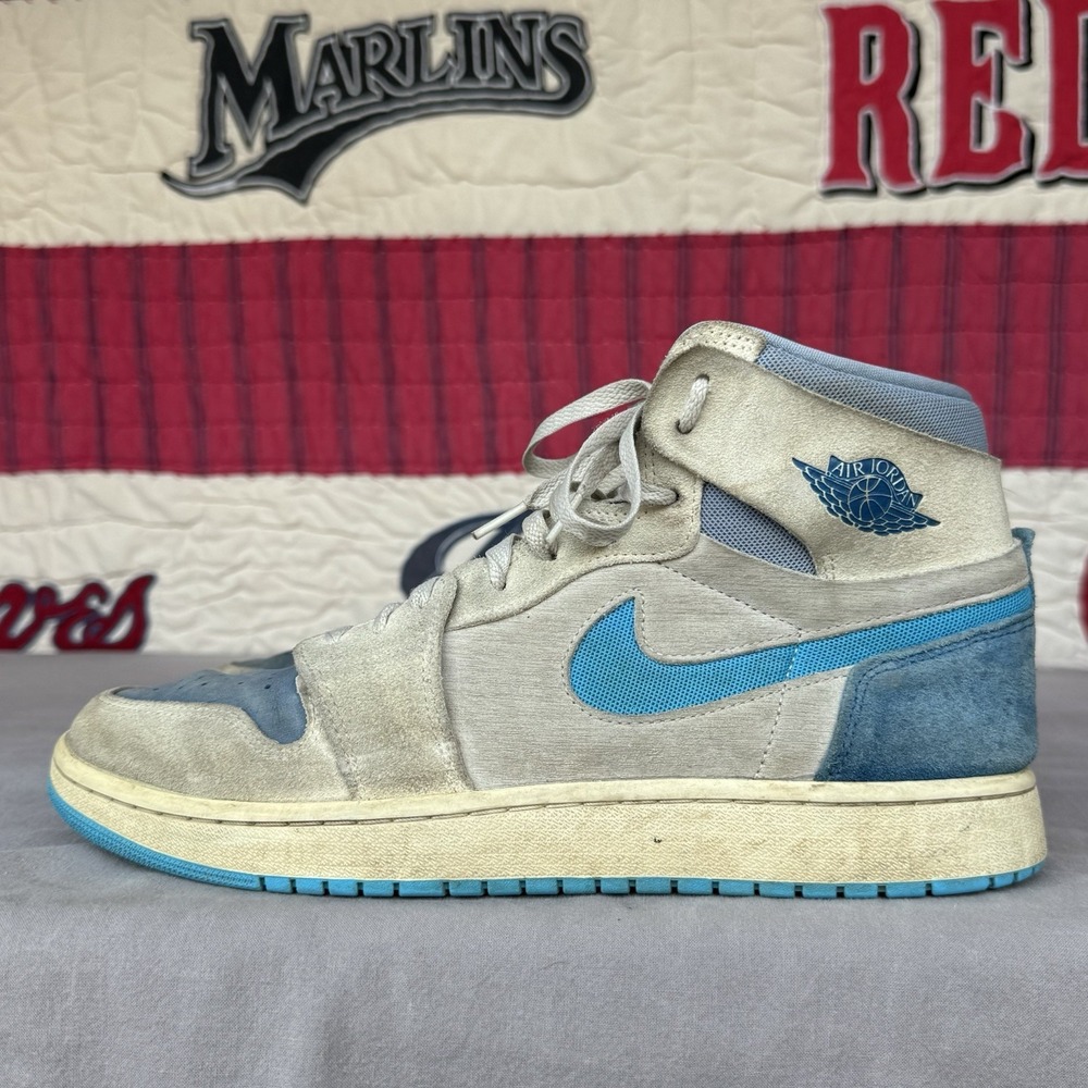 Size 12 - Air Jordan 1 Zoom Comfort 2 High Dark Powder Blue